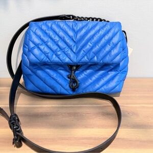 NEW!!! Rebecca Minkoff Blue Quilted Crossbody Bag